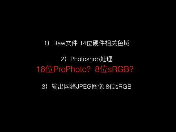 淺談攝影后期流程中的色域和色深設(shè)置